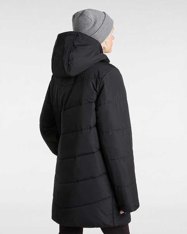 Black Vans Foundry Long MTE Women Jacket | VN6789310