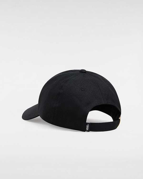 Black Vans Half Box Curved Bill Jockey Unisex Hats | VN9058176