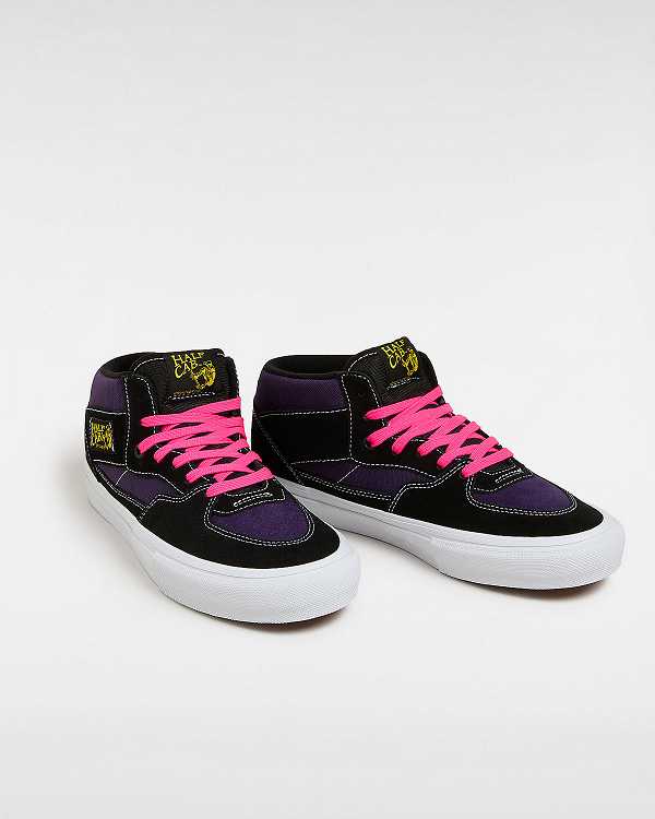 Black Vans Half Cab Men Skate Shoes | VN2164035