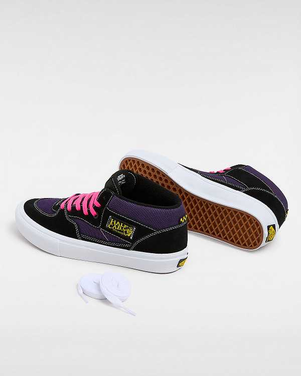 Black Vans Half Cab Men Skate Shoes | VN2164035