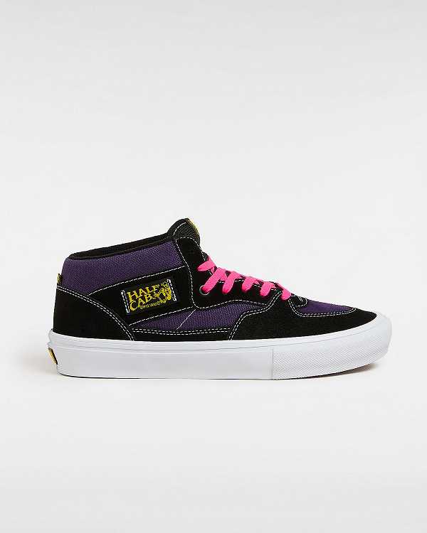 Black Vans Half Cab Men Skate Shoes | VN2164035