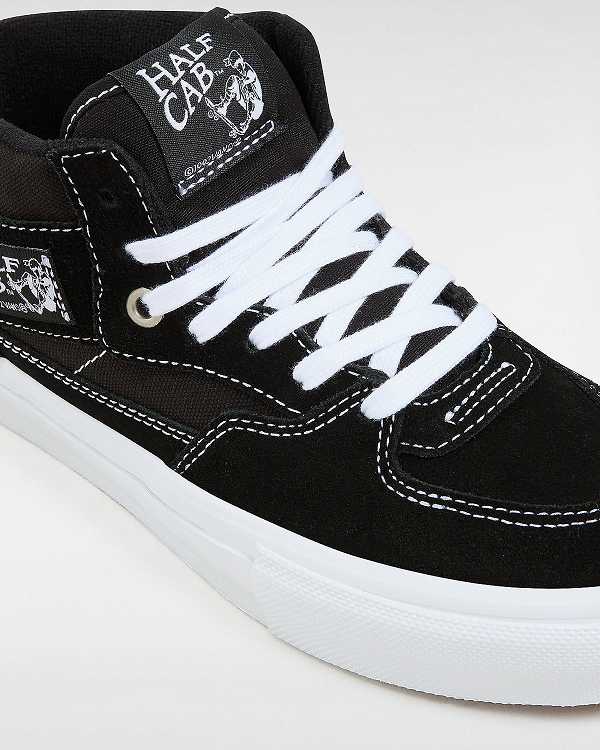 Black Vans Half Cab Men Skate Shoes | VN6427185