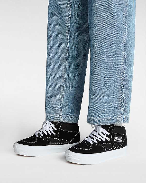 Black Vans Half Cab Men Skate Shoes | VN6427185