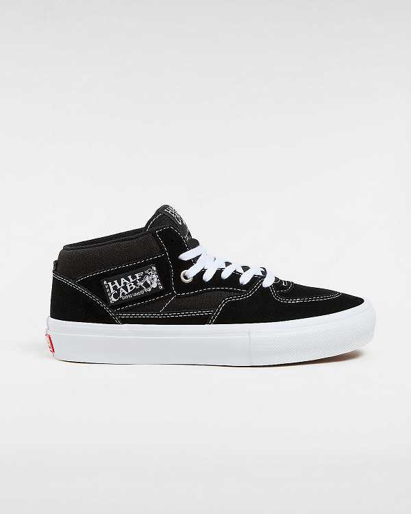 Black Vans Half Cab Men Skate Shoes | VN6427185