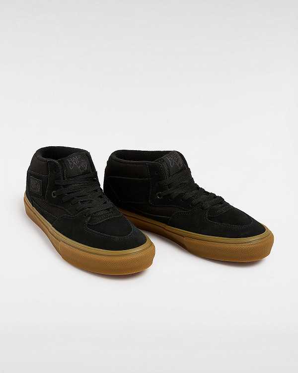 Black Vans Half Cab Men Skate Shoes | VN9214357