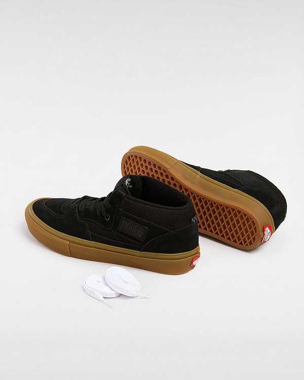 Black Vans Half Cab Men Skate Shoes | VN9214357