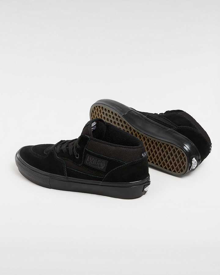 Black Vans Half Cab Women Skate Shoes | VN8710592