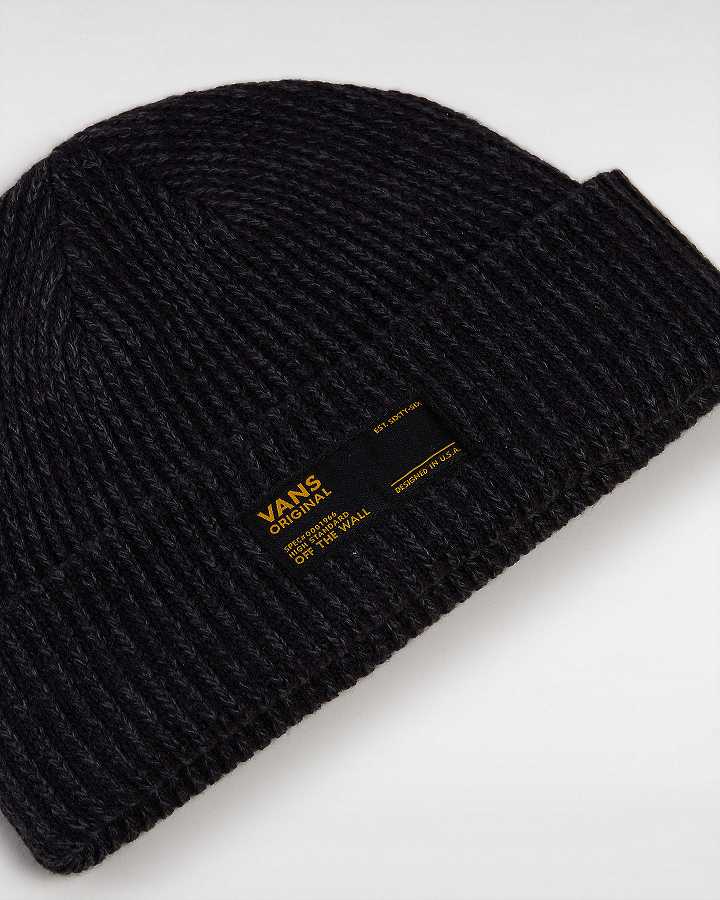 Black Vans Hamlin Cuff Unisex Beanie | VN4259763