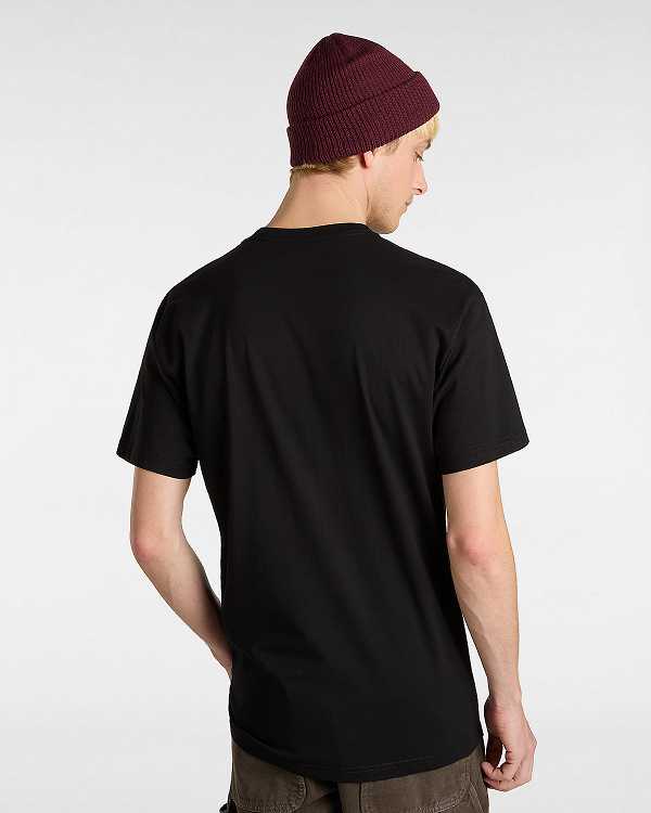 Black Vans Hi Stretch Men T Shirts | VN0813652