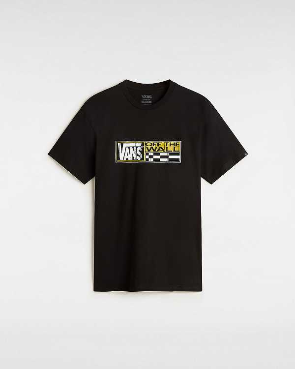 Black Vans Hi Stretch Men T Shirts | VN0813652