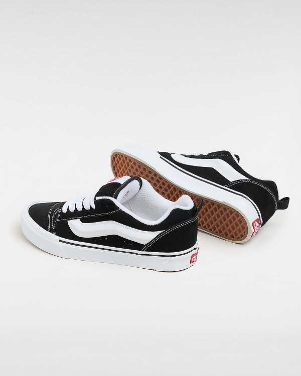 Black Vans Knu Skool Men Skate Shoes | VN7631980