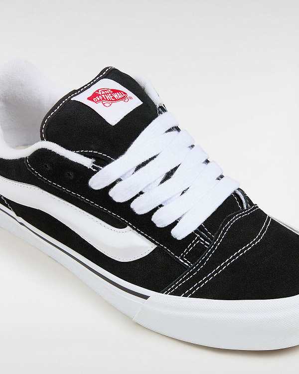 Black Vans Knu Skool Men Skate Shoes | VN7631980