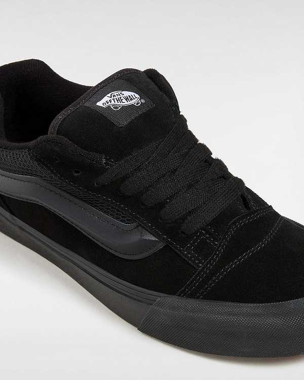 Black Vans Knu Skool Men Skate Shoes | VN9476312