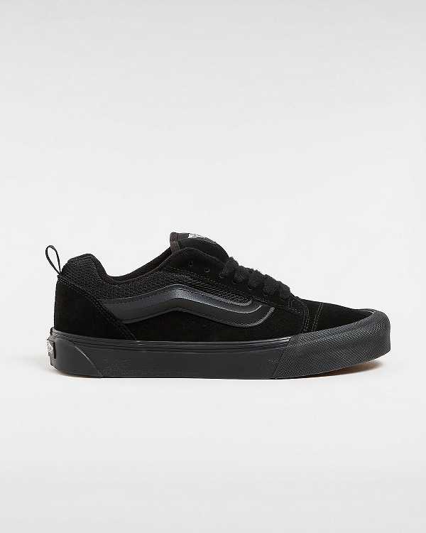 Black Vans Knu Skool Men Skate Shoes | VN9476312