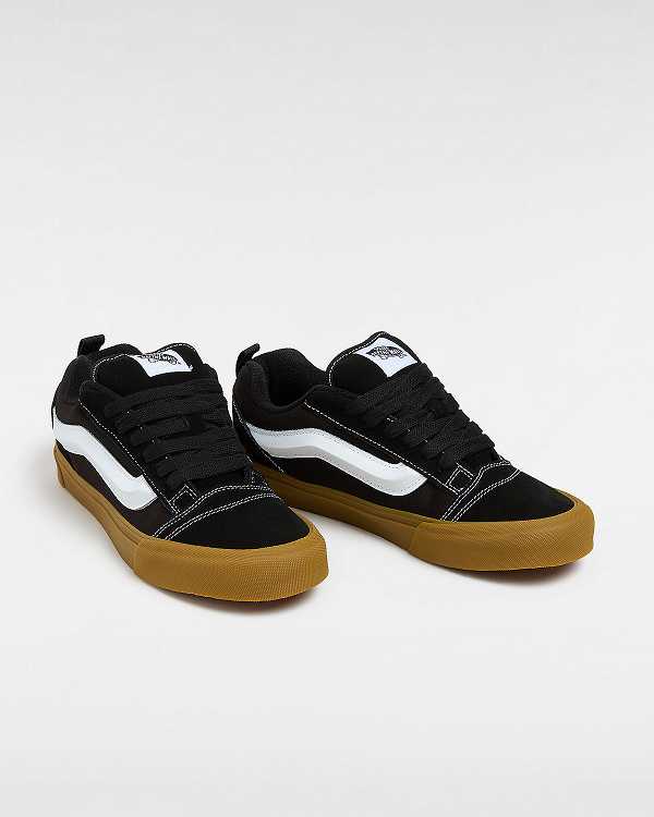 Black Vans Knu Skool Men Sneakers | VN6285094