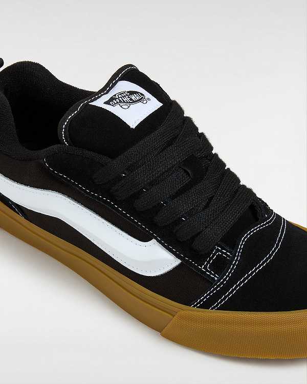 Black Vans Knu Skool Men Sneakers | VN6285094