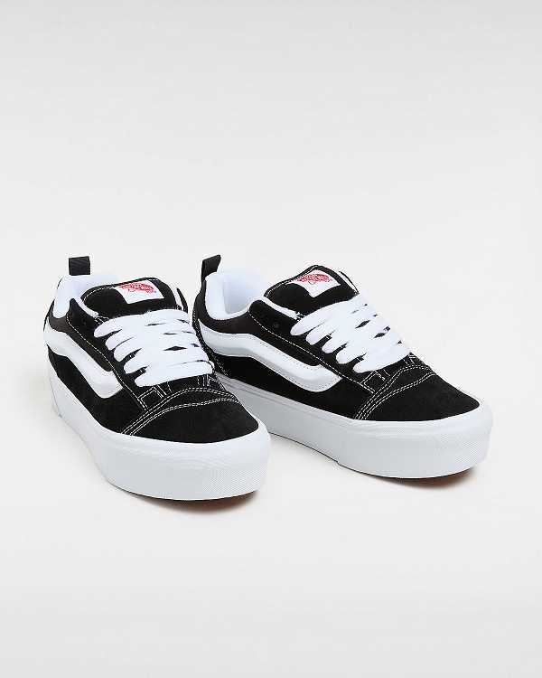 Black Vans Knu Stack Women Sneakers | VN8234657