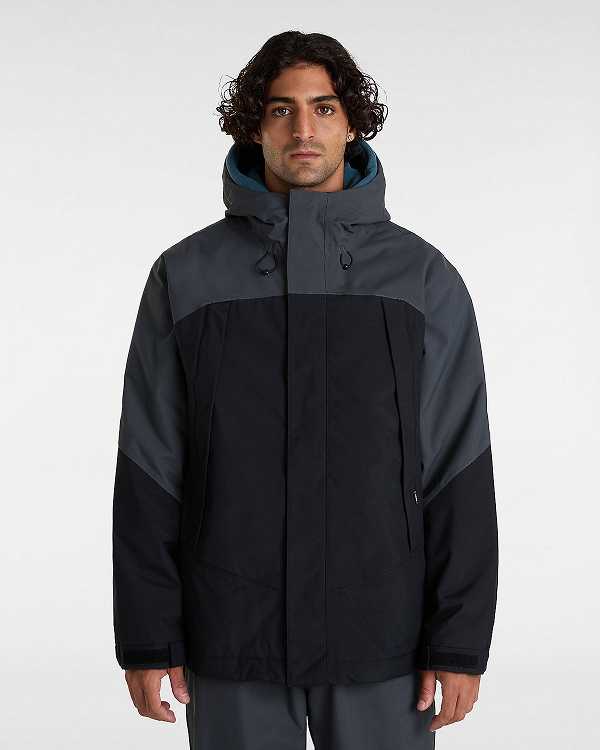 Black Vans MTE Hellbound Snowboard Men Jacket | VN7280439