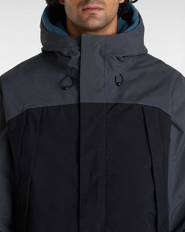 Black Vans MTE Hellbound Snowboard Men Jacket | VN7280439