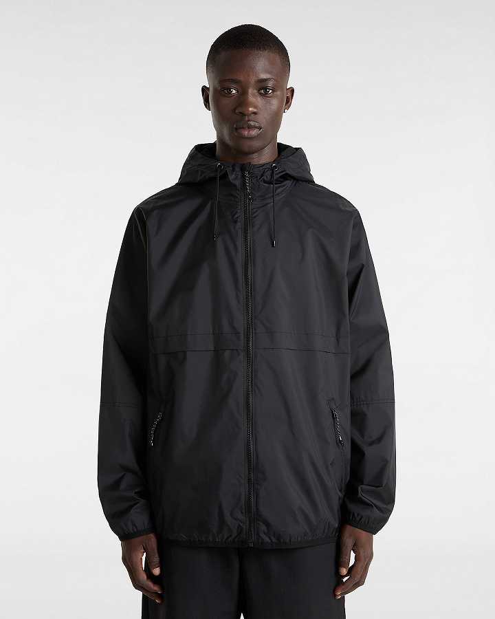 Black Vans MTE Lewis Men Windbreaker | VN4785609