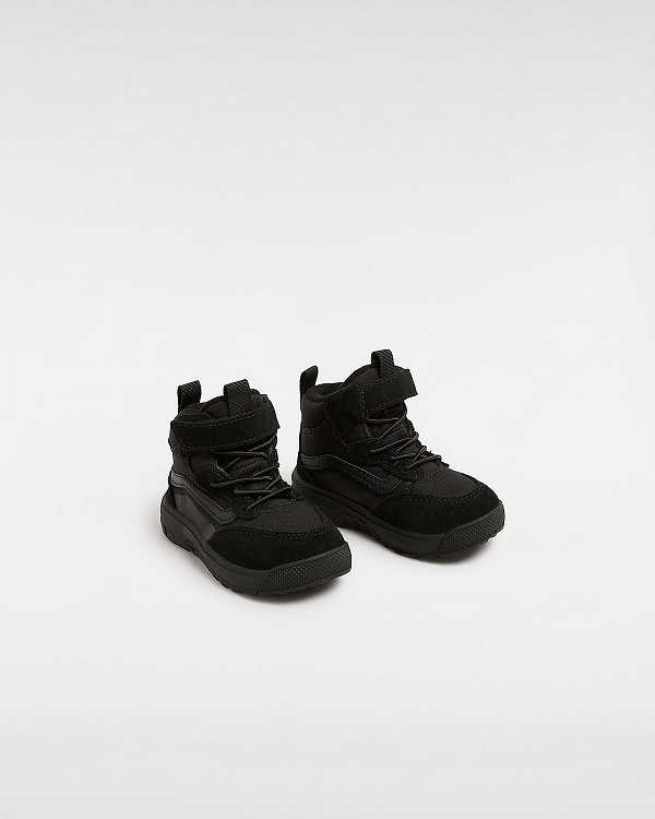 Black Vans MTE Mini Crest (1-4 Years) Kids' Hiking Boots | VN0318425