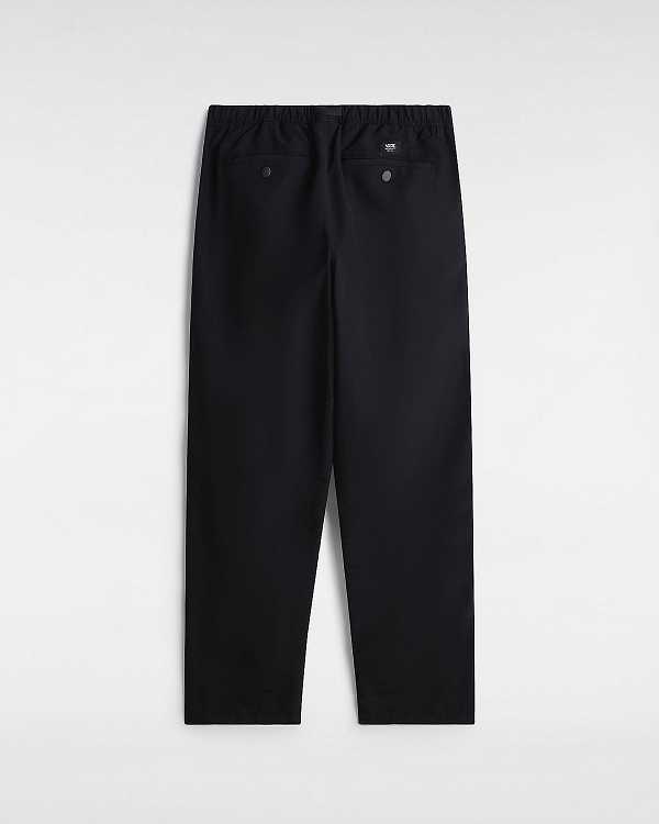 Black Vans MTE Range Nylon Loose Tapered Men Pants | VN8916435