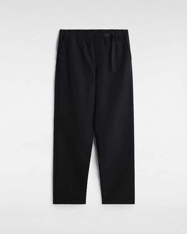 Black Vans MTE Range Nylon Loose Tapered Men Pants | VN8916435