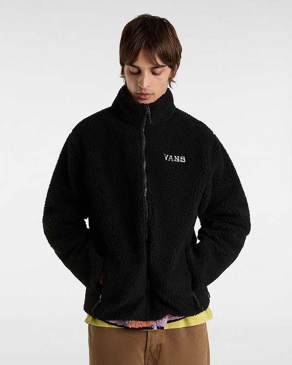 Black Vans Nimi Full Zip Men Jacket | VN3609421