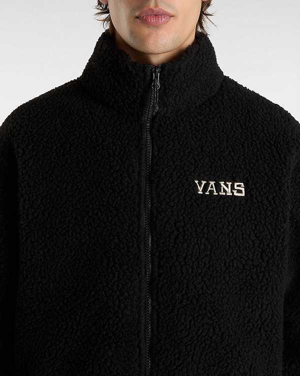 Black Vans Nimi Full Zip Men Jacket | VN3609421