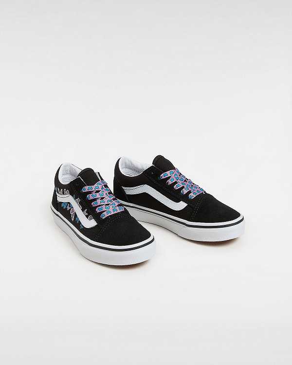 Black Vans Old Skool (4-8 Years) Kids' Sneakers | VN5862704