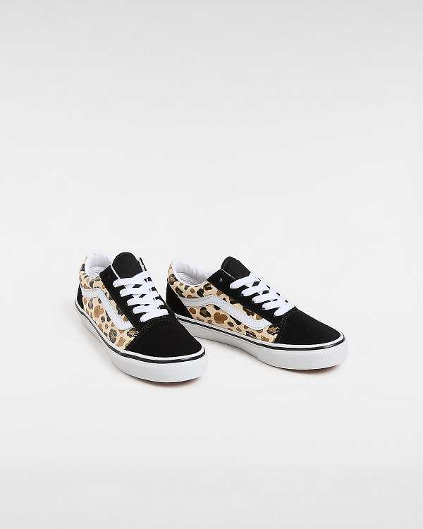 Black Vans Old Skool (8-14 Years) Kids' Sneakers | VN6142057