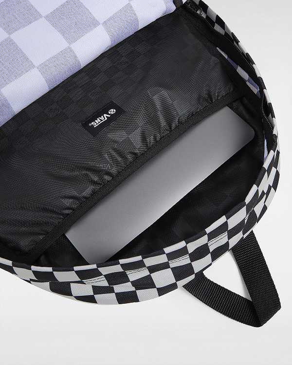 Black Vans Old Skool Check Unisex Backpacks | VN5640813