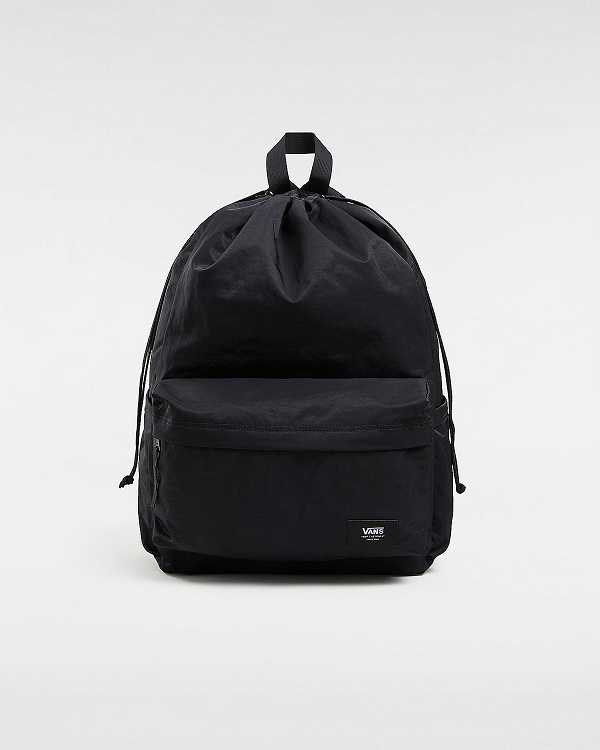 Black Vans Old Skool Cinch Unisex Backpacks | VN7042893