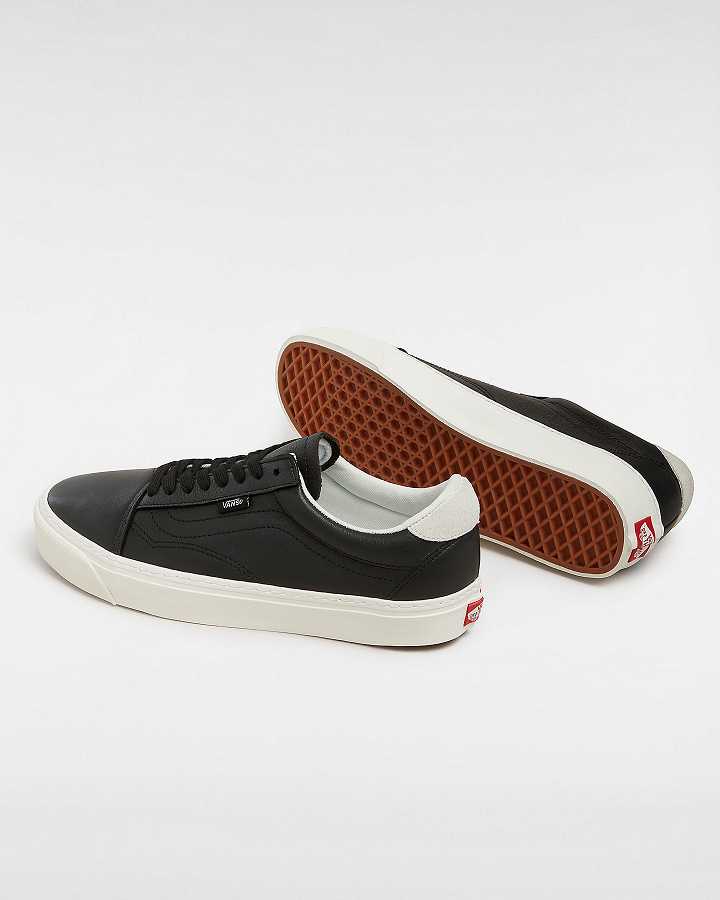 Black Vans Old Skool Lux Men Sneakers | VN3172589