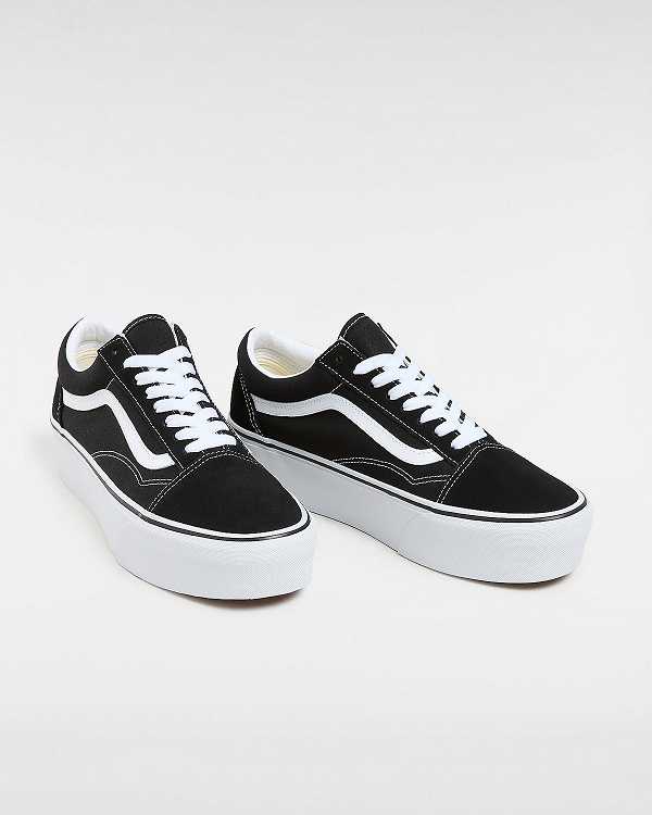 Black Vans Old Skool Women Platform Shoes | VN0264378