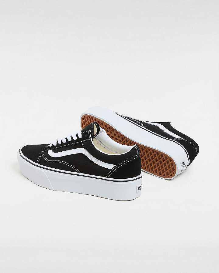 Black Vans Old Skool Women Platform Shoes | VN0264378