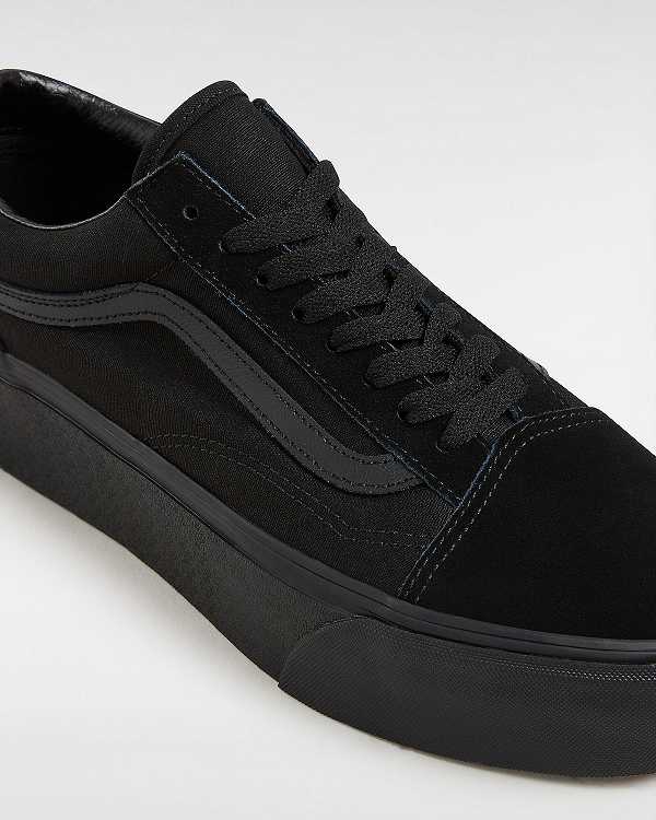 Black Vans Old Skool Women Platform Shoes | VN8576941