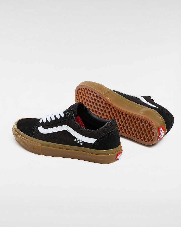 Black Vans Old Skool Women Skate Shoes | VN7163204