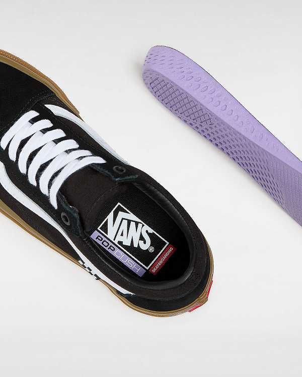 Black Vans Old Skool Women Skate Shoes | VN7163204