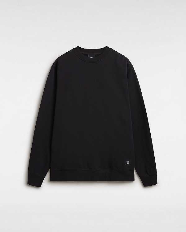 Black Vans Original Standards Loose Crew Men Sweatshirt | VN8034769