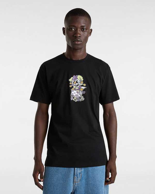 Black Vans Prankster Men T Shirts | VN6297504