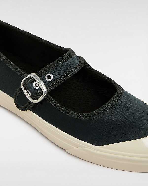 Black Vans Premium Lo Pro Satin Men Mary Janes | VN2197384