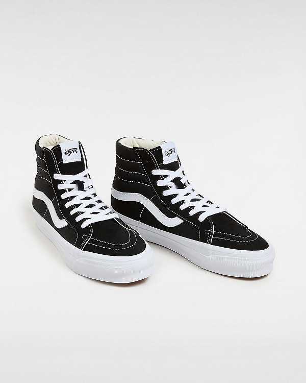 Black Vans Premium Sk8-Hi 38 Reissue Men Skate Shoes | VN6853274