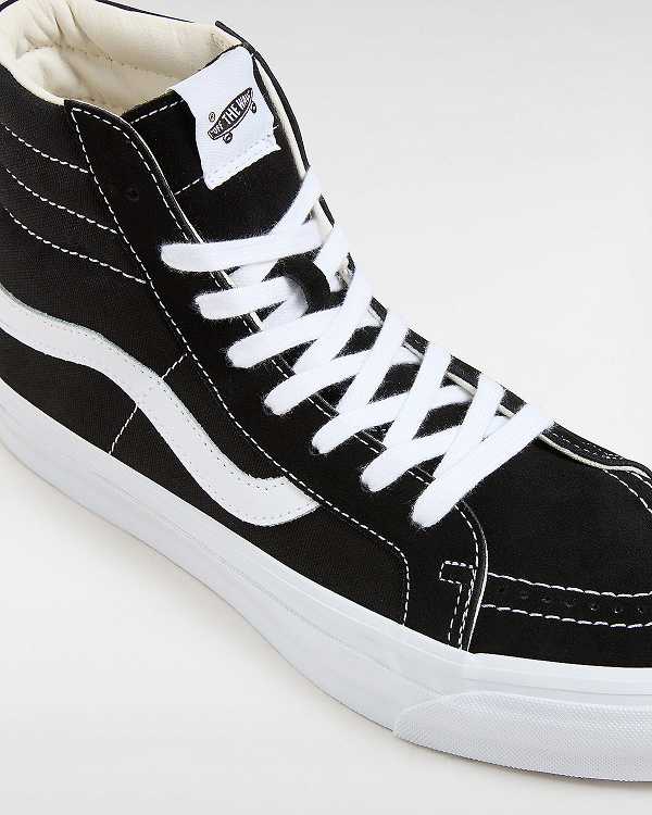 Black Vans Premium Sk8-Hi 38 Reissue Men Skate Shoes | VN6853274