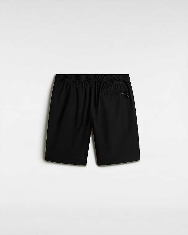 Black Vans Primary Solid Elastic Men Boardshorts | VN6035284