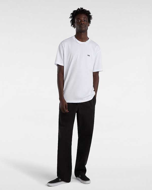 Black Vans Range Relaxed Elastic Men Pants | VN0182679