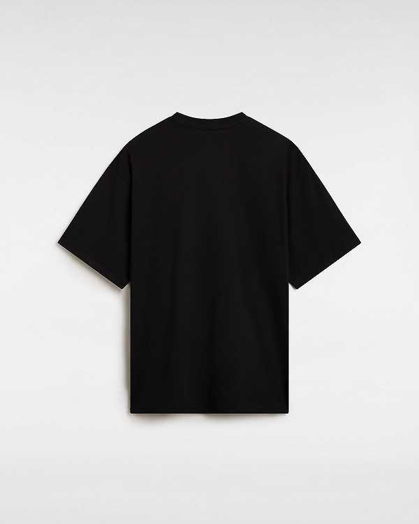 Black Vans Rattler Men T Shirts | VN6587309