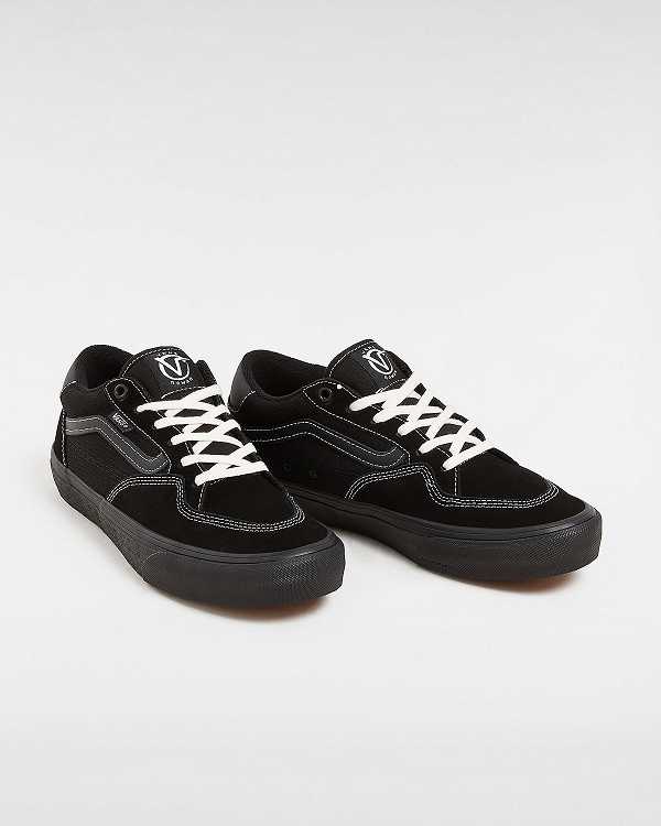 Black Vans Rowan Men Sneakers | VN5073482