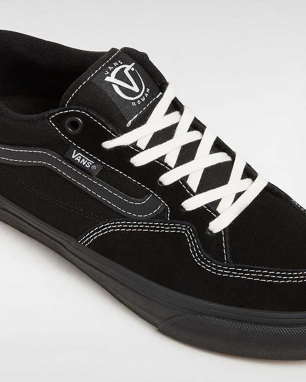 Black Vans Rowan Men Sneakers | VN5073482