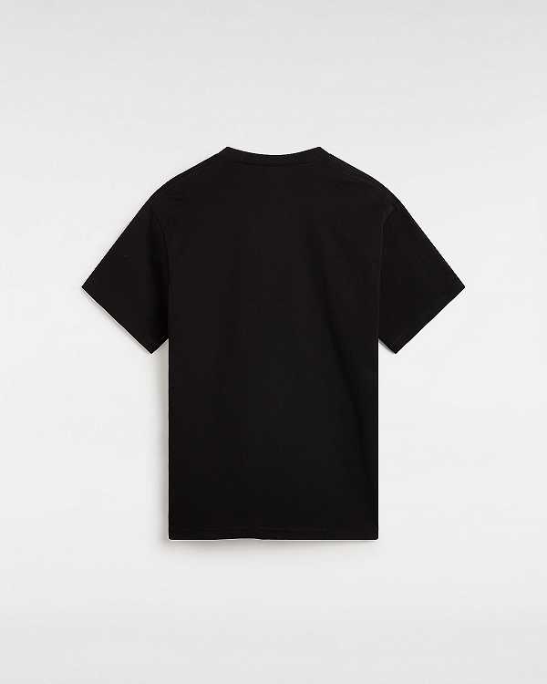 Black Vans Sakomo Men T Shirts | VN8046519